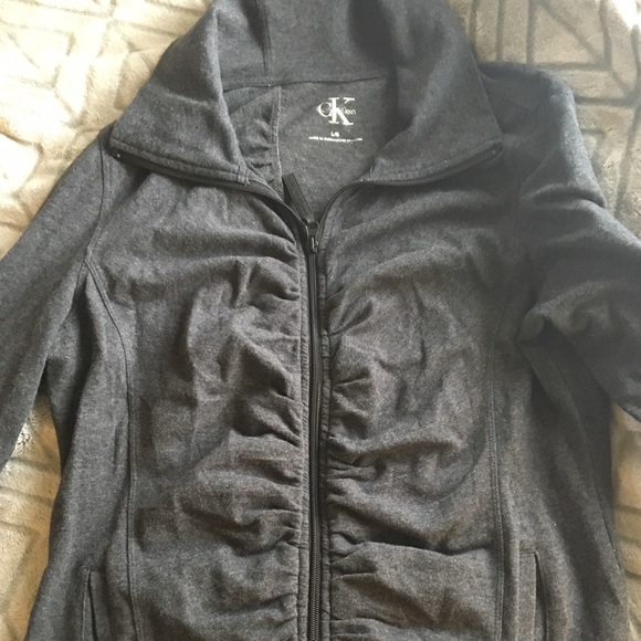 Calvin Klein Tops - Calvin Klein Cotton Zip up